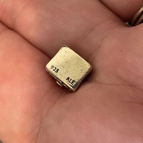 Authentic Pandora Purse Charm With Pink CZ - Picture 2 of 2